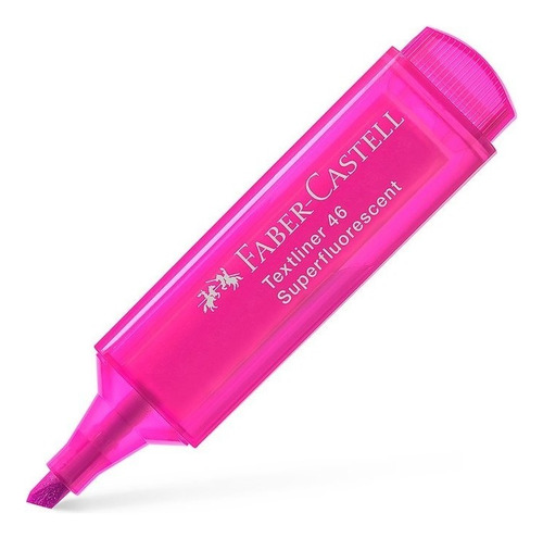 Resaltador Textliner 46 Súper Fluorescente Faber Castell Color Rosado