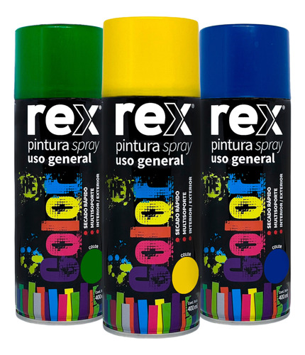 Rex Pintura Spray General Colores Varios 400 Ml 