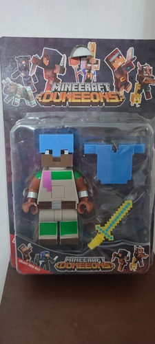 Personaje, Figura, Muñeco De Minecraft Con Luz 