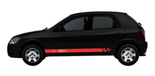 Adesivo Chevrolet Celta Faixa Lateral Personalizado Ctm204