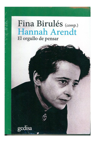 Libro: Hannah Arendt.: El Orgullo De Pensar (spanish Edition