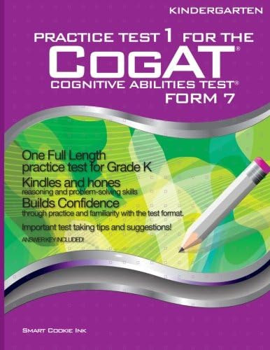 Libro: Practice Test 1 For The Cogat Form 7 Kindergarten K 7