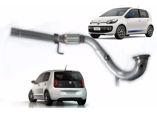 Downpipe Vw Up Tsi 1.0 Turbo Inox 409 2.5 Polegadas