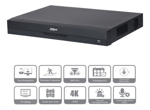 Nvr De 8 Mp 32 Canales Ip Wizsense 4 Bahías Disco Duro H265+