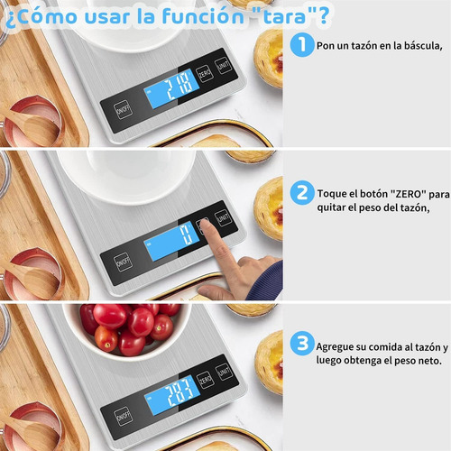 Báscula De Cocina Digital, Báscula Para Alimentos De 10 Kg