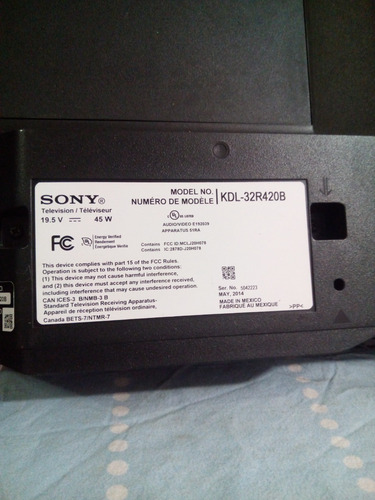 Imagen 2 de 5 de Tv Sony Kdl-32r420b Pantalla Rota