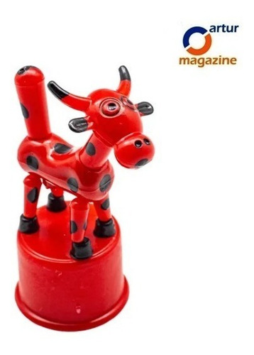 Kit 12 Brinquedo Dançante Vaquinha Agro Mole Mole Plástico