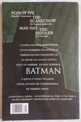 Batman Cuatro De Una Especie Dc Tomo 1 Y 2 Revista P (Usado)