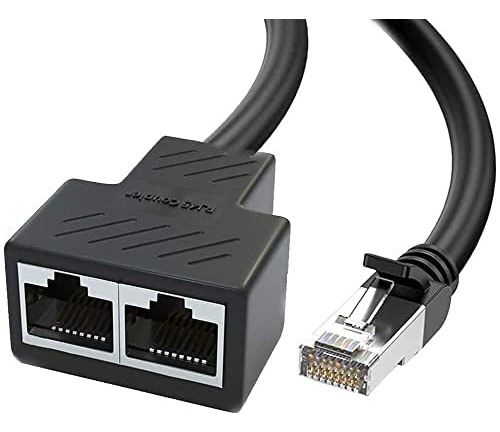 Adaptador Red Divisor Cable Ethernet Rj45 1 2 Adecuado Para