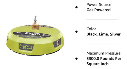 Ryobi Ry31sc01 Limpiador De Superficies De 15 PuLG. 330...