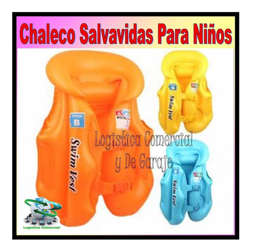 Chaleco Inflable Para La Seguridad De Tus Niños 2-4 Años
