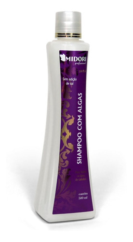 Shampoo Com Algas Midori 500ml