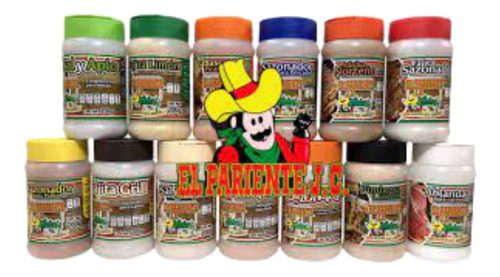 Pack 6 Sazonadores El Pariente 200 Grs Surtido Rico