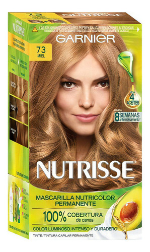 Kit Tinte Garnier  Nutrisse Nutrisse tono 73 miel para cabello