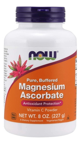 Polvo De Ascorbato De Magnesio 227g, Now,