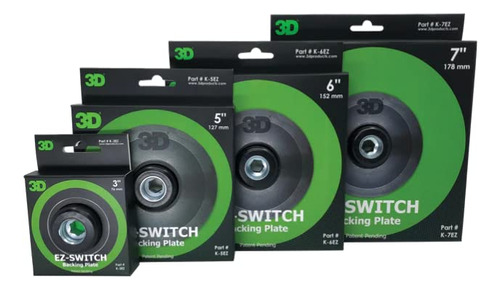 3d Ez-switch Placa Respaldo 5  Almohadilla Trasera Pulido