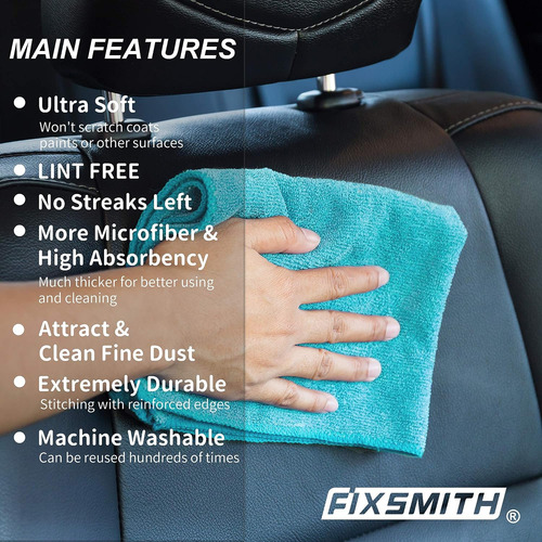 Fixsmith Paño De Limpieza De Microfibra - Paquete De 50...