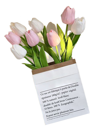 Flores Artificiales Estilo Tulipa, Detalles Finos, No Destiñ