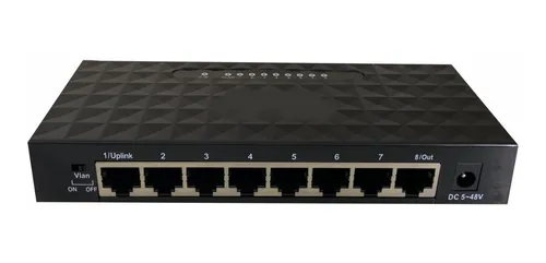 Switch Fast 8 Portas Poe Ativo + Fonte 12v 5a Menor preço em Switch Fast 8 Portas Poe Ativo + Fonte 12v 5a