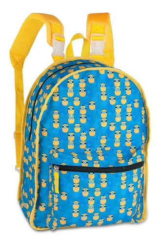 Imagem 5 de 6 de Mochila Infantil Minions Dupla Face Com Estojo - Clio Style