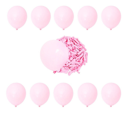 Balão Bexiga Candy Colors Rosa - Tom Pastel - 50 Und - N° 5
