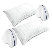 Comprar Set x4: 2 Almohadas de Ultrasonido y 2 Almohadas de Apoyo para Piernas, Confort Ergonómico y Alivio Ortopédico, Ideales para Descanso Completo, Energy Plus.