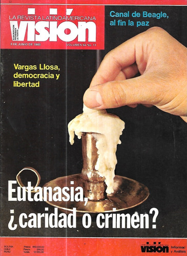 Revista Visión 3 Junio 1985 / Canal Beagle La Paz / V 6 N 11