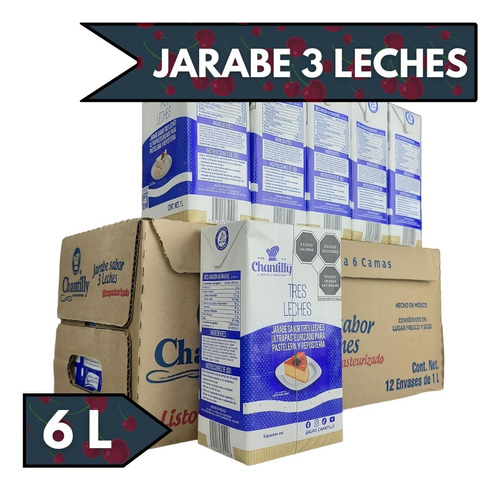 Jarabe Tres Leches Chantilly Pack 6 Lt