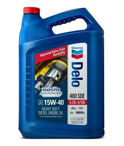 Aceite Diesel Chevron Delo 15w40 Heavy Duty 400 Sde