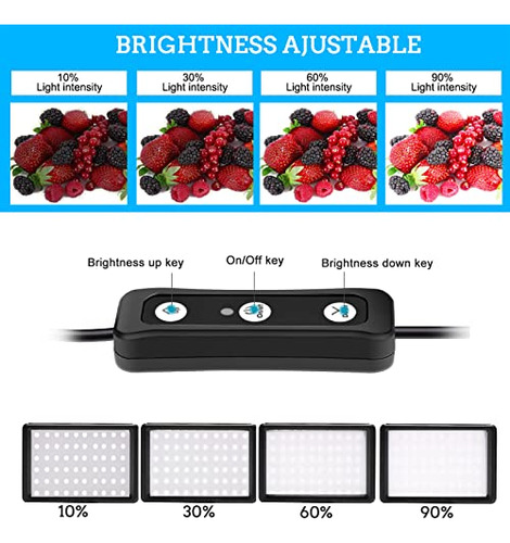 Luz Led De Vídeo Ci-fotto, Paquete De 2 Unidades, 5600 K, Us