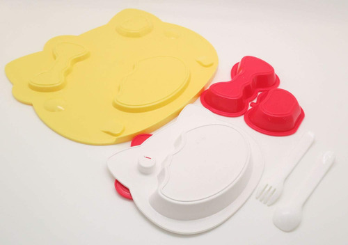 Osk Sanrio Hello Kitty Kids Plate And Curlery Set Kp-18