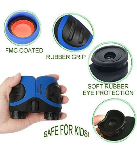 Binocular Para Niños Compacto Amplio Campo De Vista