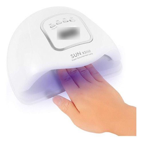 Cabina Secador Uñas Sun X5 Max 120w Uv Led Gelificadas Semi Color Blanco