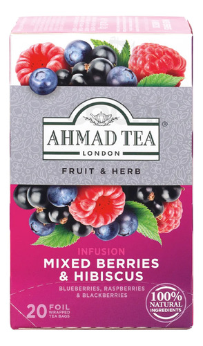 Ahmad Tea Caja X 20 Bags Infusion Mixed Berries & Hibiscus
