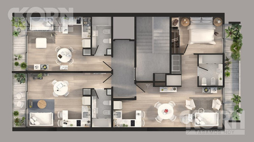 Venta Departamento Apto Profesional De 2 Ambientes En Palermo - En Pozo