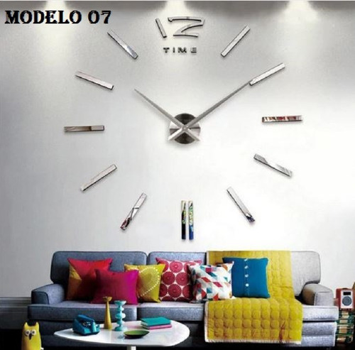 Reloj Gigante De Pared Realmente Grandes Efecto 3d. Palitos