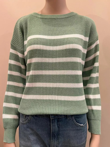 Sweater De Lana Rayado De Mujer | Tendencia | Abrigos