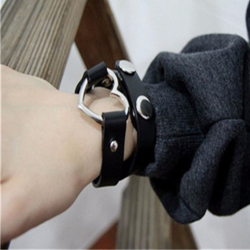 Gargantilha De Couro Feminino Coração Choker Preto