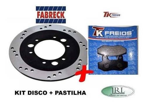 Disco De Freio + Pastilha De Freio Kasinski Comet 250 Gt Gtr