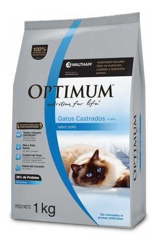 Optimum Gato Adulto Castrado 1 Kg