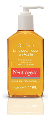 Gel Limpiador Facial Neutrogena Oil Free Ácido Salicílico Tipo de piel Grasa