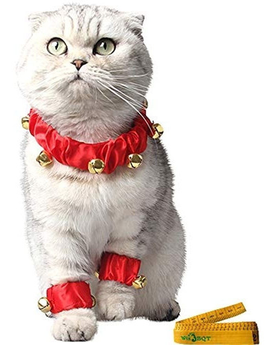 Wiz Bbqt Pet Cute Christmas Jingle Bells Decorativo Collar R