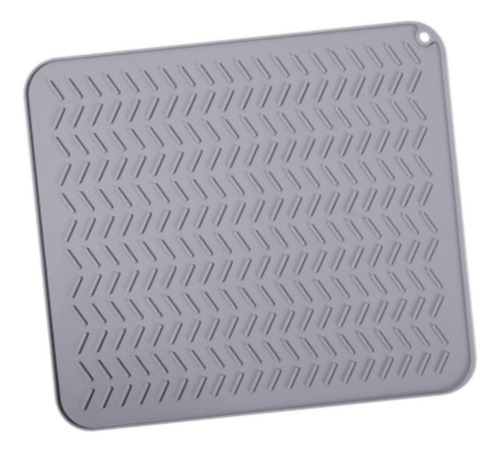 Bandeja De Silicona Para Secar Platos Que Protege Las S Gris