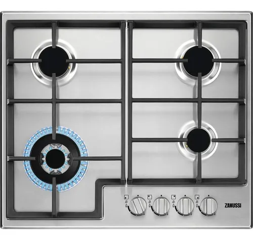 Zanussi Zgh66424xs Placa De Gas, 4 Fuegos, Mandos Frontale | Envío gratis
