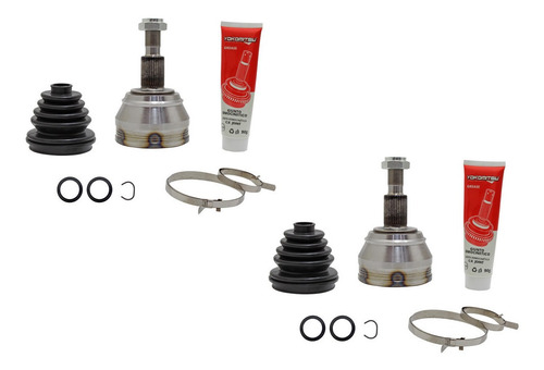Jgo Espiga L Rueda Der Izq S/abs Vw Jetta A4 2.0 2003 Std