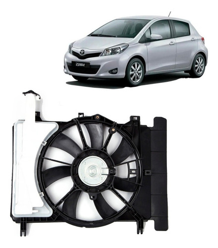 Electro Ventilador Compl C/deposito Para Toyota Yaris 06-13