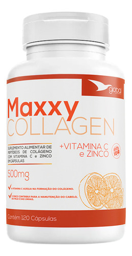 Maxxy Collagen + Vitamina C E Zinco 500mg 120 Cápsulas