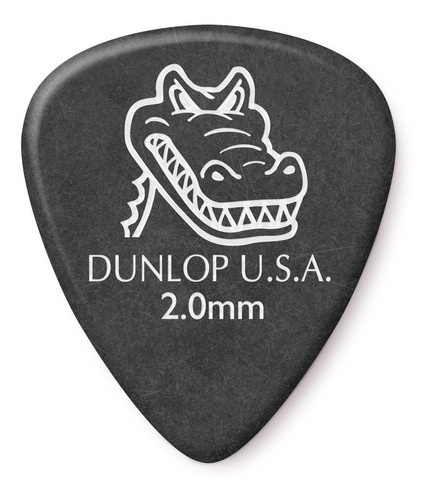 Pacote Puas Jim Dunlop 417p 2.0 Gator Std X 12 cores cinza escuro tamanho pesado