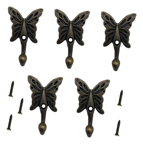 5x Wall Hanger Sturdy Space Saving Gifts Coat Rooms Towel