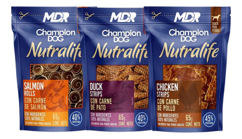 Champion Dog Nutralife Snack 65gr Pack 3 Und | Mdr